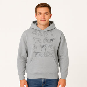 Pet Anatomy Art Print, Dog and Horse Skeleton Illustrations, Veterinary Wall Decor, Educational Animal Anatomy Poster - Hoodie 1758347436697.jpg