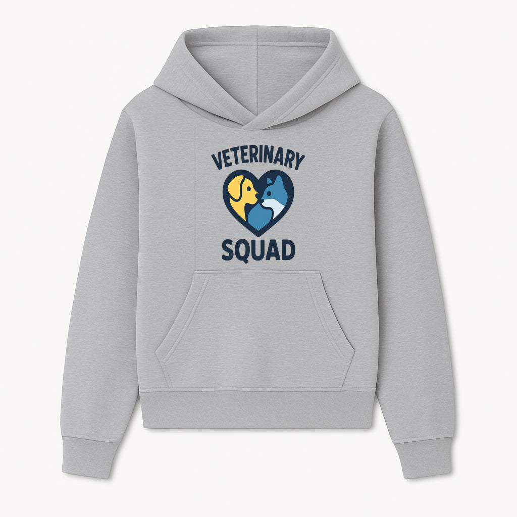 Veterinary Squad Heart Graphic T-Shirt, Pet Lovers Apparel, Dog and Cat Design, Animal Care Team, Cute Veterinary Gift - Hoodie 1758347436720.jpg