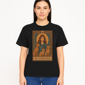Veterinarian Art Print | Inspirational Animal Care Illustration | Pet Lover Wall Art | Veterinary Nurse Decor | Dog Cat Artwork - T-shirt 1758347436812.jpg