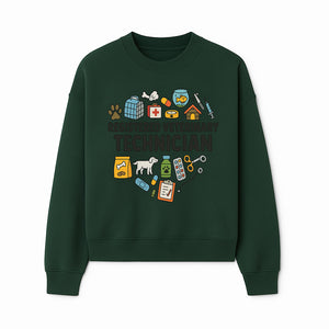 Registered Veterinary Technician Art Print - Pet Care, Animal Health, Veterinary Tools, Cute Dog & Cat Theme Decor - Sweatshirt 1758347436823.jpg