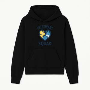 Veterinary Squad Heart Graphic T-Shirt, Pet Lovers Apparel, Dog and Cat Design, Animal Care Team, Cute Veterinary Gift - Hoodie 1758347436848.jpg
