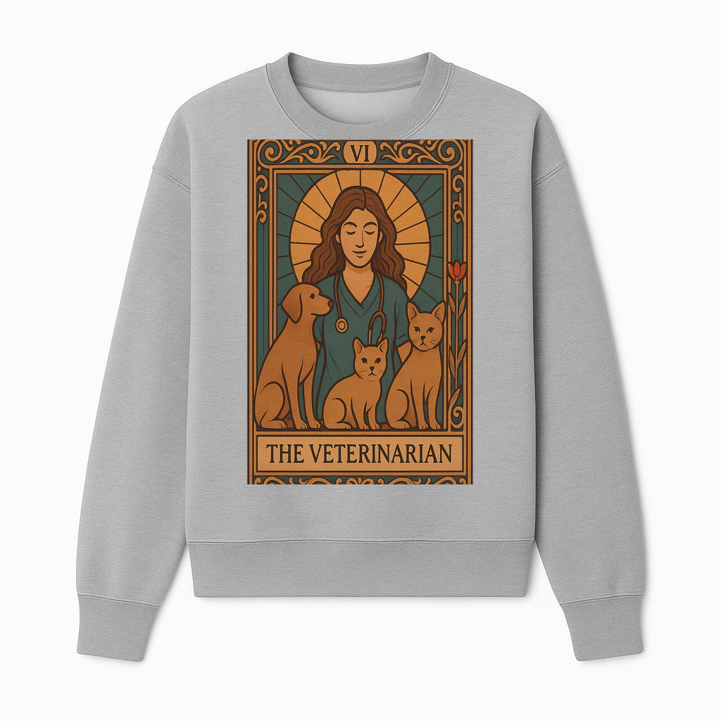 Veterinarian Art Print | Inspirational Animal Care Illustration | Pet Lover Wall Art | Veterinary Nurse Decor | Dog Cat Artwork - Sweatshirt 1758347436955.jpg