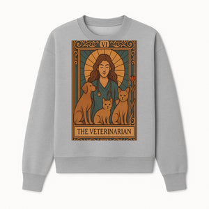 Veterinarian Art Print | Inspirational Animal Care Illustration | Pet Lover Wall Art | Veterinary Nurse Decor | Dog Cat Artwork - Sweatshirt 1758347436955.jpg