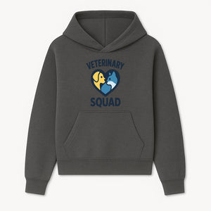 Veterinary Squad Heart Graphic T-Shirt, Pet Lovers Apparel, Dog and Cat Design, Animal Care Team, Cute Veterinary Gift - Hoodie 1758347436970.jpg