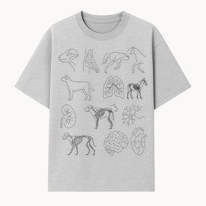 Pet Anatomy Art Print, Dog and Horse Skeleton Illustrations, Veterinary Wall Decor, Educational Animal Anatomy Poster - T-shirt 1758347437037.jpg