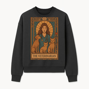 Veterinarian Art Print | Inspirational Animal Care Illustration | Pet Lover Wall Art | Veterinary Nurse Decor | Dog Cat Artwork - Sweatshirt 1758347437217.jpg