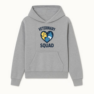 Veterinary Squad Heart Graphic T-Shirt, Pet Lovers Apparel, Dog and Cat Design, Animal Care Team, Cute Veterinary Gift - Hoodie 1758347437239.jpg