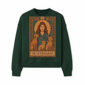 Veterinarian Art Print | Inspirational Animal Care Illustration | Pet Lover Wall Art | Veterinary Nurse Decor | Dog Cat Artwork - Sweatshirt 1758347437340.jpg