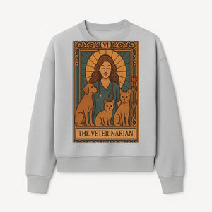 Veterinarian Art Print | Inspirational Animal Care Illustration | Pet Lover Wall Art | Veterinary Nurse Decor | Dog Cat Artwork - Sweatshirt 1758347437483.jpg
