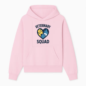 Veterinary Squad Heart Graphic T-Shirt, Pet Lovers Apparel, Dog and Cat Design, Animal Care Team, Cute Veterinary Gift - Hoodie 1758347437511.jpg