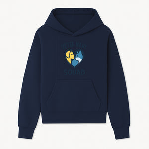 Veterinary Squad Heart Graphic T-Shirt, Pet Lovers Apparel, Dog and Cat Design, Animal Care Team, Cute Veterinary Gift - Hoodie 1758347437740.jpg