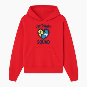 Veterinary Squad Heart Graphic T-Shirt, Pet Lovers Apparel, Dog and Cat Design, Animal Care Team, Cute Veterinary Gift - Hoodie 1758347437881.jpg