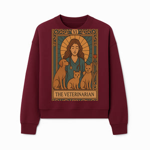 Veterinarian Art Print | Inspirational Animal Care Illustration | Pet Lover Wall Art | Veterinary Nurse Decor | Dog Cat Artwork - Sweatshirt 1758347437907.jpg