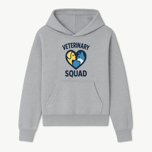 Veterinary Squad Heart Graphic T-Shirt, Pet Lovers Apparel, Dog and Cat Design, Animal Care Team, Cute Veterinary Gift - Hoodie 1758347438006.jpg