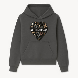 Vet Technician Heart Design - Cute Animal Care Gifts for Veterinary Technicians, Nurses & Animal Lovers - Hoodie 1758347438043.jpg
