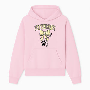 Veterinary Logo Design with Bow and Paw Print for Pet Care Businesses - Hoodie 1758347438118.jpg