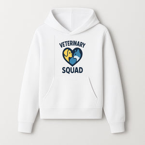 Veterinary Squad Heart Graphic T-Shirt, Pet Lovers Apparel, Dog and Cat Design, Animal Care Team, Cute Veterinary Gift - Hoodie 1758347438145.jpg