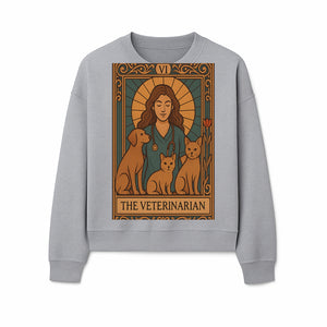 Veterinarian Art Print | Inspirational Animal Care Illustration | Pet Lover Wall Art | Veterinary Nurse Decor | Dog Cat Artwork - Sweatshirt 1758347438345.jpg