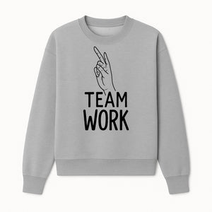 Teamwork Hand Gesture Wall Art | Motivational Decor for Offices & Workspaces | Inspirational Quote Print - Sweatshirt 1758347438465.jpg