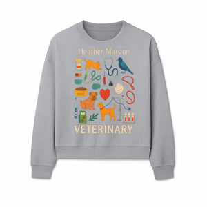 Veterinary Themed Art Print with Pets, Medical Tools, and Colors - Ideal for Animal Lovers and Veterinary Professionals - Sweatshirt 1758347438603.jpg