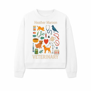 Veterinary Themed Art Print with Pets, Medical Tools, and Colors - Ideal for Animal Lovers and Veterinary Professionals - Sweatshirt 1758347438716.jpg