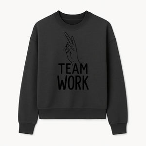 Teamwork Hand Gesture Wall Art | Motivational Decor for Offices & Workspaces | Inspirational Quote Print - Sweatshirt 1758347438724.jpg