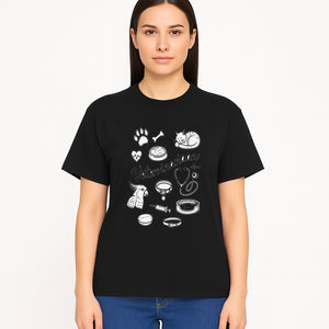 Veterinarian-Themed Wall Art with Pets, Medical Tools, and Paw Print Illustrations for Animal Lovers and Vet Offices - T-shirt 1758347438749.jpg