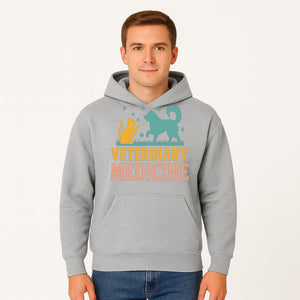 Veterinary Medicine Decor | Dog and Cat Design | Animal Healthcare Wall Art | Pet Lover Gift | Veterinary Clinic Sign - Hoodie 1758347438829.jpg