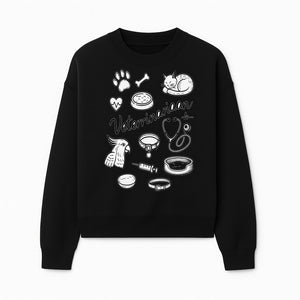 Veterinarian-Themed Wall Art with Pets, Medical Tools, and Paw Print Illustrations for Animal Lovers and Vet Offices - Sweatshirt 1758347439021.jpg