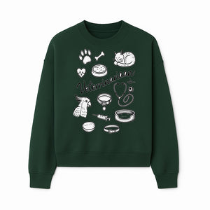 Veterinarian-Themed Wall Art with Pets, Medical Tools, and Paw Print Illustrations for Animal Lovers and Vet Offices - Sweatshirt 1758347439277.jpg