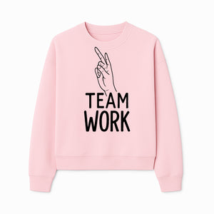 Teamwork Hand Gesture Wall Art | Motivational Decor for Offices & Workspaces | Inspirational Quote Print - Sweatshirt 1758347439289.jpg