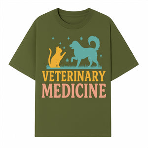 Veterinary Medicine Decor | Dog and Cat Design | Animal Healthcare Wall Art | Pet Lover Gift | Veterinary Clinic Sign - T-shirt 1758347439523.jpg
