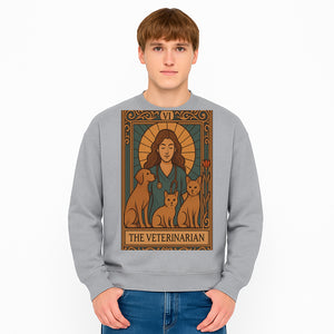 Veterinarian Art Print | Inspirational Animal Care Illustration | Pet Lover Wall Art | Veterinary Nurse Decor | Dog Cat Artwork - Sweatshirt 1758347439620.jpg