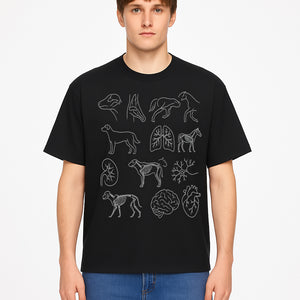 Pet Anatomy Art Print, Dog and Horse Skeleton Illustrations, Veterinary Wall Decor, Educational Animal Anatomy Poster - T-shirt 1758347439630.jpg