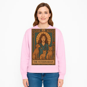 Veterinarian Art Print | Inspirational Animal Care Illustration | Pet Lover Wall Art | Veterinary Nurse Decor | Dog Cat Artwork - Sweatshirt 1758347439741.jpg