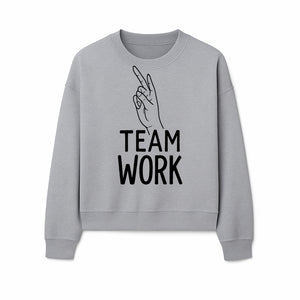 Teamwork Hand Gesture Wall Art | Motivational Decor for Offices & Workspaces | Inspirational Quote Print - Sweatshirt 1758347439845.jpg