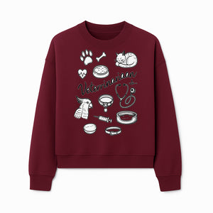 Veterinarian-Themed Wall Art with Pets, Medical Tools, and Paw Print Illustrations for Animal Lovers and Vet Offices - Sweatshirt 1758347439864.jpg