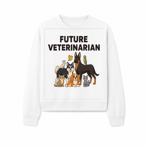 Future Veterinarian Cartoon Design with Cute Pets Dog, Cat, Bird, and More Ideal for Kids and Animal Lovers' Apparel - Sweatshirt 1758347440019.jpg