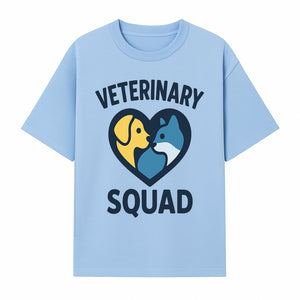 Veterinary Squad Heart Graphic T-Shirt, Pet Lovers Apparel, Dog and Cat Design, Animal Care Team, Cute Veterinary Gift - T-shirt 1758347440298.jpg