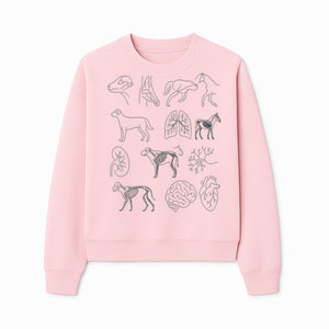 Pet Anatomy Art Print, Dog and Horse Skeleton Illustrations, Veterinary Wall Decor, Educational Animal Anatomy Poster - Sweatshirt 1758347440690.jpg