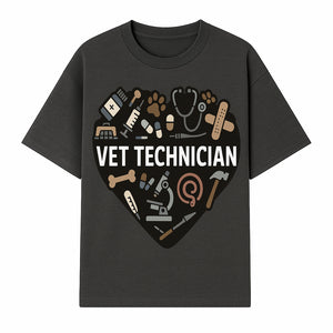 Vet Technician Heart Design - Cute Animal Care Gifts for Veterinary Technicians, Nurses & Animal Lovers - T-shirt 1758347440996.jpg