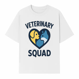 Veterinary Squad Heart Graphic T-Shirt, Pet Lovers Apparel, Dog and Cat Design, Animal Care Team, Cute Veterinary Gift - T-shirt 1758347441086.jpg