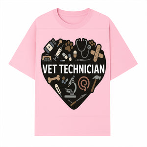 Vet Technician Heart Design - Cute Animal Care Gifts for Veterinary Technicians, Nurses & Animal Lovers - T-shirt 1758347441508.jpg
