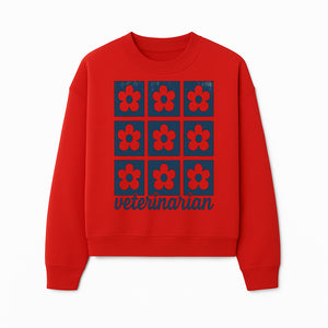 Flower Pattern Veterinarian Sign | Floral Decor for Vet Clinics | Cute Pet Office Wall Art | Veterinary Gifts for Animal Lovers - Sweatshirt 1758347441579.jpg
