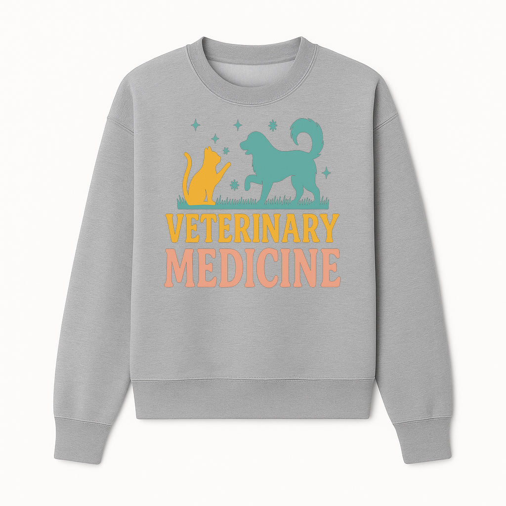 Veterinary Medicine Decor | Dog and Cat Design | Animal Healthcare Wall Art | Pet Lover Gift | Veterinary Clinic Sign - Sweatshirt 1758347442093.jpg