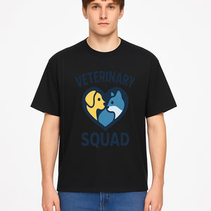 Veterinary Squad Heart Graphic T-Shirt, Pet Lovers Apparel, Dog and Cat Design, Animal Care Team, Cute Veterinary Gift - T-shirt 1758347442208.jpg