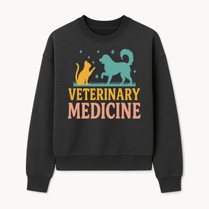 Veterinary Medicine Decor | Dog and Cat Design | Animal Healthcare Wall Art | Pet Lover Gift | Veterinary Clinic Sign - Sweatshirt 1758347442376.jpg