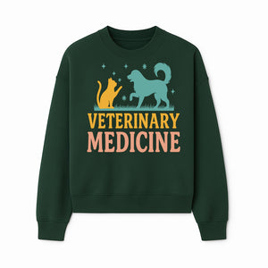 Veterinary Medicine Decor | Dog and Cat Design | Animal Healthcare Wall Art | Pet Lover Gift | Veterinary Clinic Sign - Sweatshirt 1758347442532.jpg