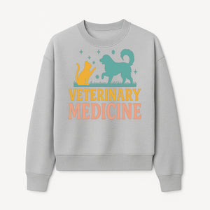 Veterinary Medicine Decor | Dog and Cat Design | Animal Healthcare Wall Art | Pet Lover Gift | Veterinary Clinic Sign - Sweatshirt 1758347442644.jpg