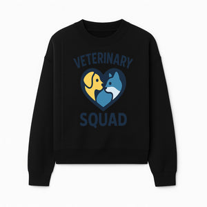 Veterinary Squad Heart Graphic T-Shirt, Pet Lovers Apparel, Dog and Cat Design, Animal Care Team, Cute Veterinary Gift - Sweatshirt 1758347442661.jpg